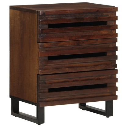 Bedside Cabinet Brown 50x34x62 cm Solid Wood Mango