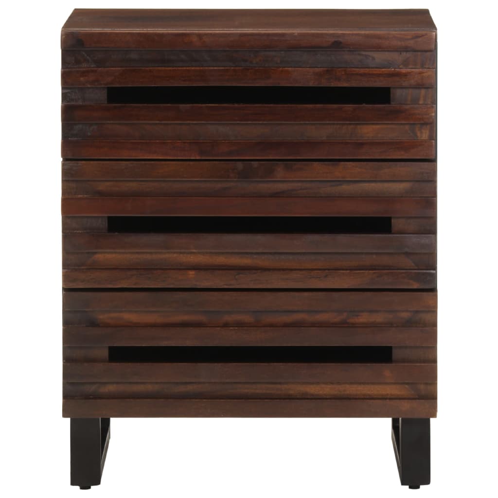 Bedside Cabinet Brown 50x34x62 cm Solid Wood Mango