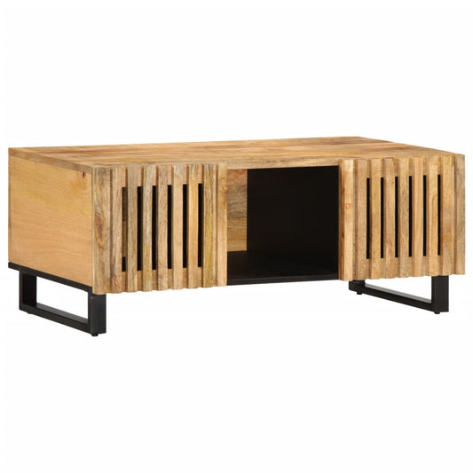 Coffee Table 100x55x40 cm Solid Wood Rough Mango