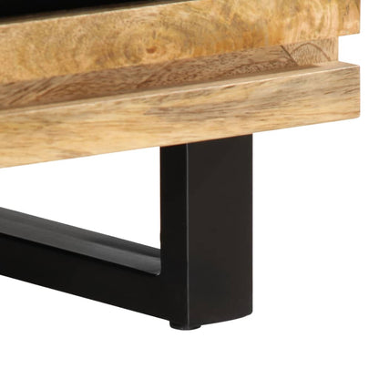 Coffee Table 80x55x40 cm Solid Wood Rough Mango