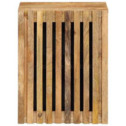 Bathroom Wall Cabinet 38x34x48 cm Solid Wood Rough Mango