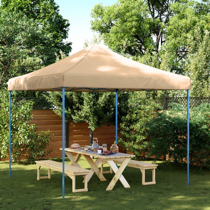 Foldable Party Tent Pop-Up Beige 292x292x315 cm