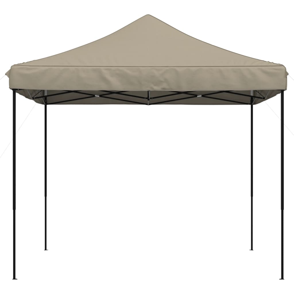 Foldable Party Tent Pop-Up Taupe 292x292x315 cm