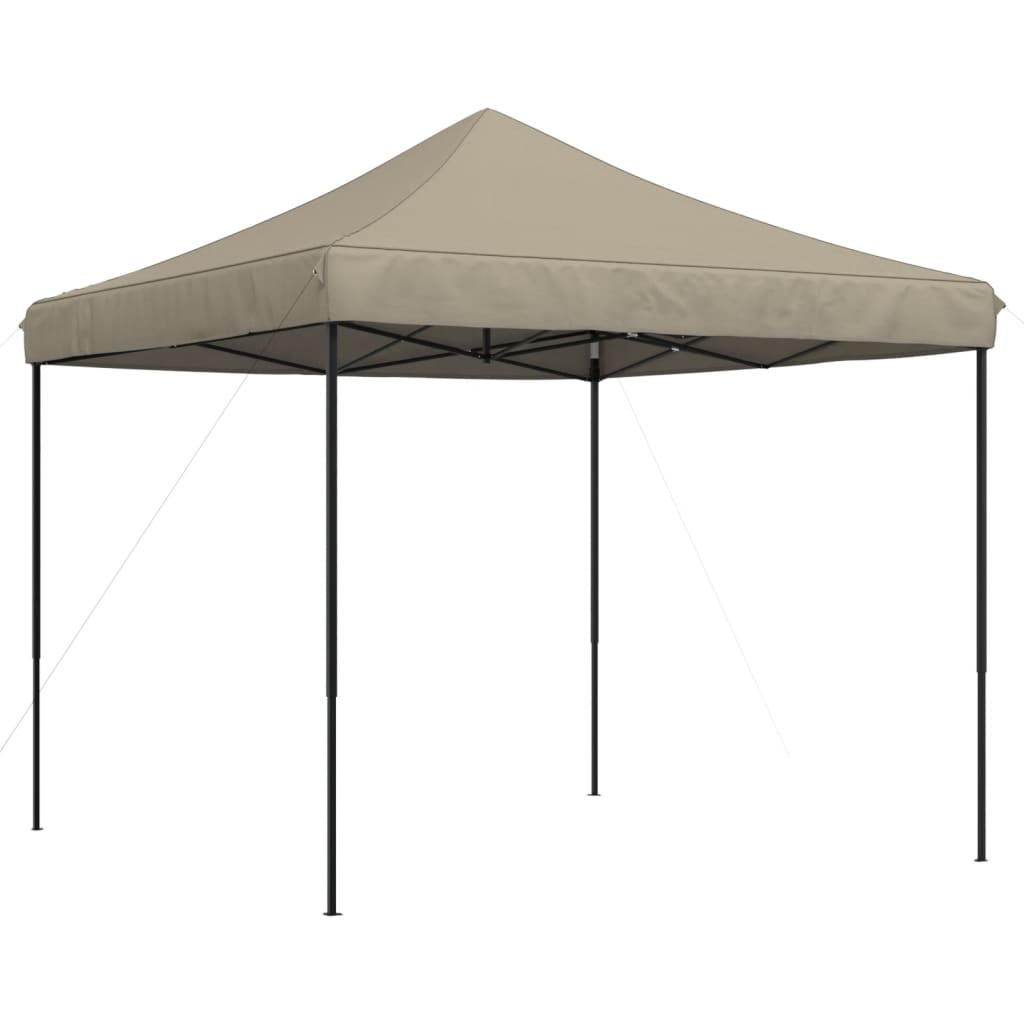 Foldable Party Tent Pop-Up Taupe 292x292x315 cm