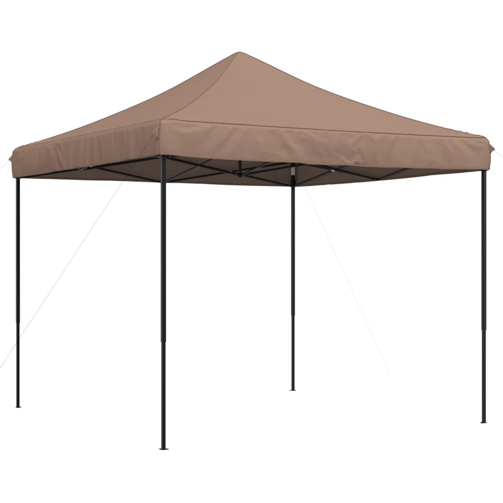 Foldable Party Tent Pop-Up Brown 292x292x315 cm