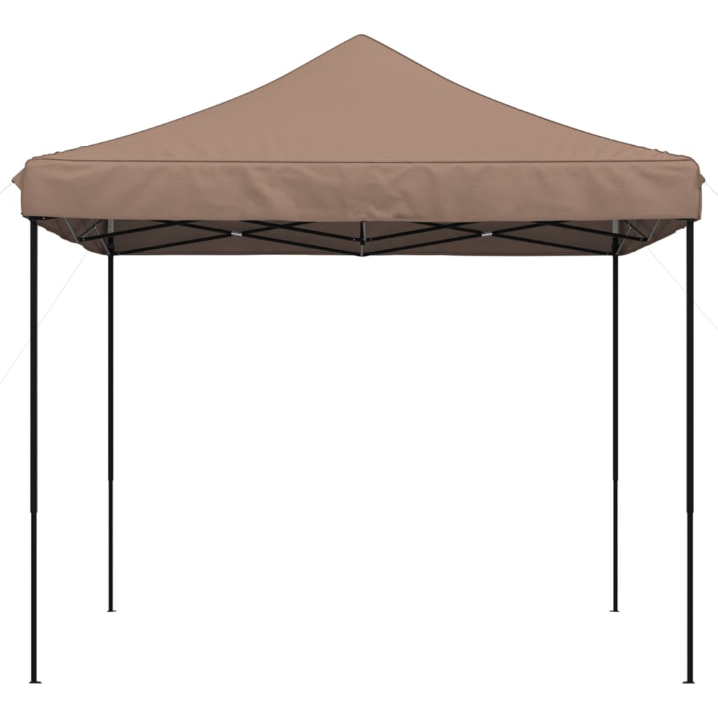 Foldable Party Tent Pop-Up Brown 292x292x315 cm