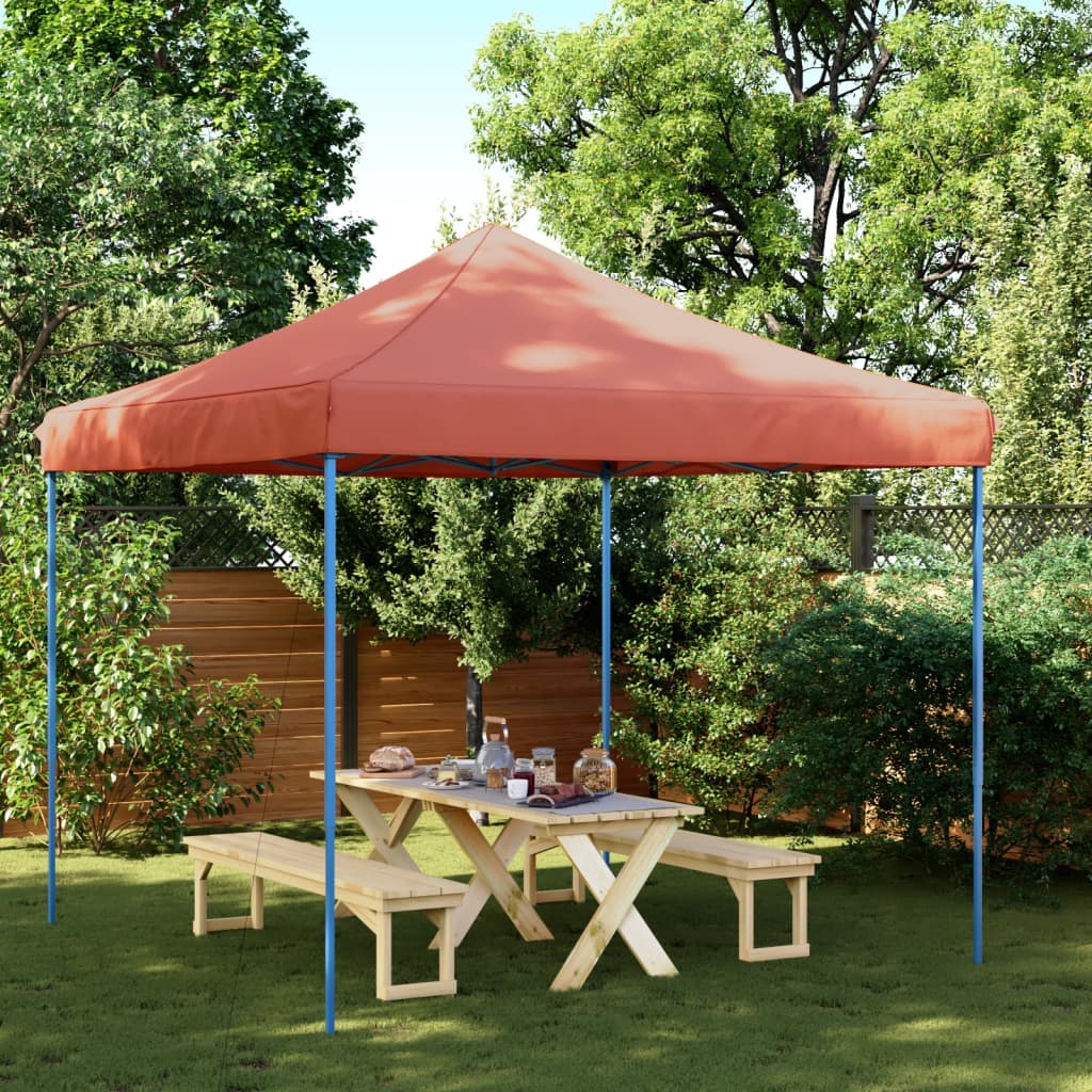 Foldable Party Tent Pop-Up Terracotta 292x292x315 cm