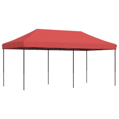 Foldable Party Tent Pop-Up Burgundy 580x292x315 cm