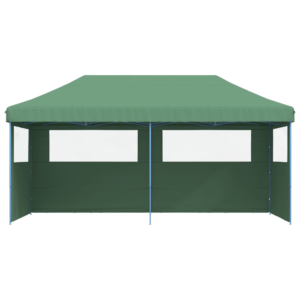 Foldable Party Tent Pop-Up with 3 Sidewalls Green