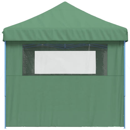 Foldable Party Tent Pop-Up with 3 Sidewalls Green