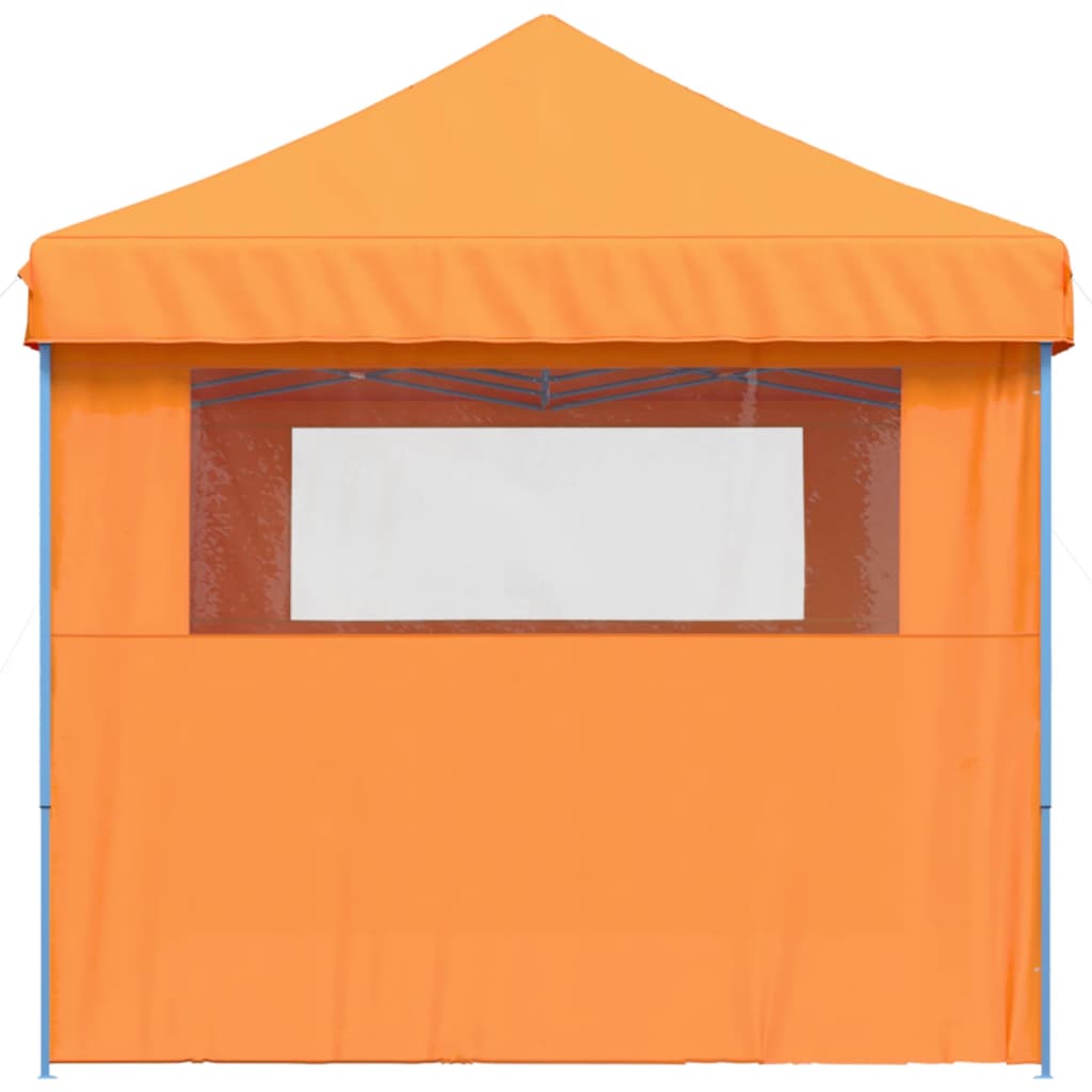 Foldable Party Tent Pop-Up with 3 Sidewalls Orange