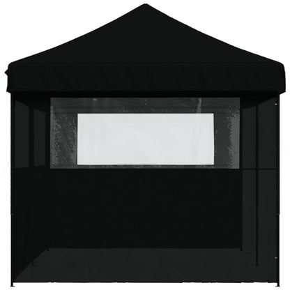 Foldable Party Tent Pop-Up with 3 Sidewalls Black