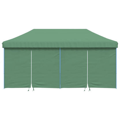 Foldable Party Tent Pop-Up with 4 Sidewalls Green