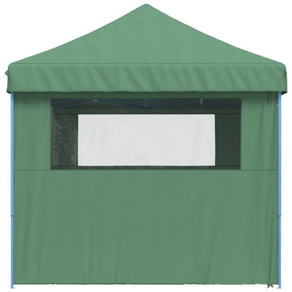 Foldable Party Tent Pop-Up with 4 Sidewalls Green