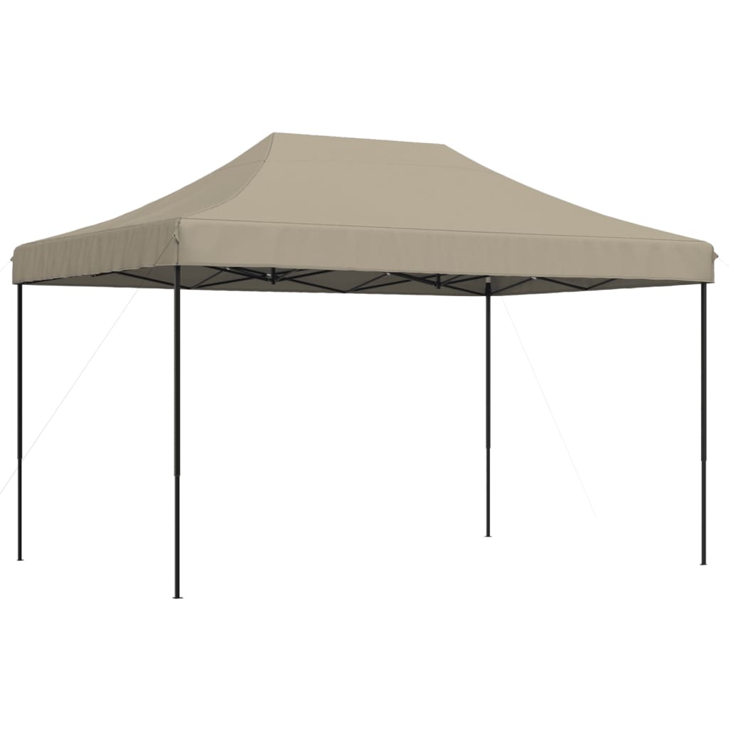 Foldable Party Tent Pop-Up Taupe 440x292x315 cm