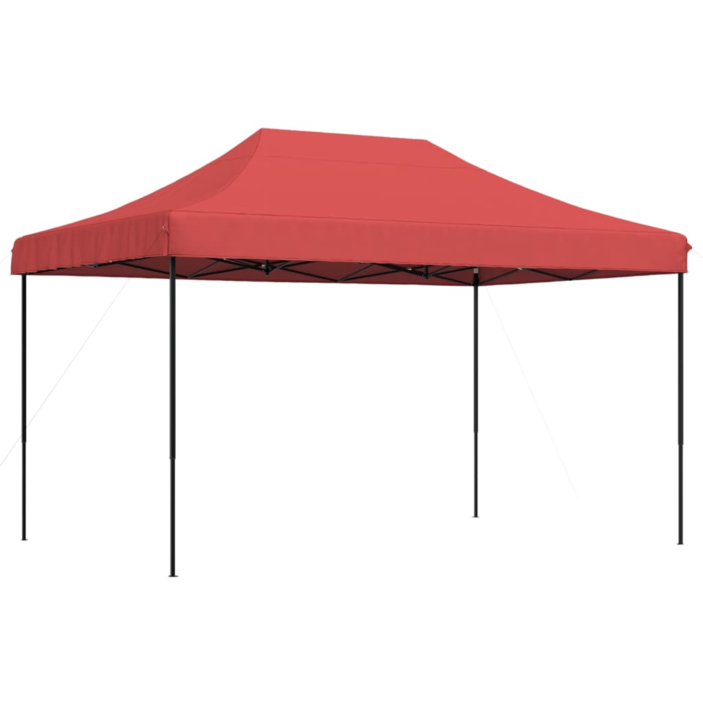 Foldable Party Tent Pop-Up Burgundy 440x292x315 cm