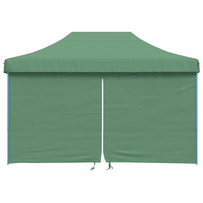 Foldable Party Tent Pop-Up with 4 Sidewalls Green