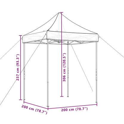 Foldable Party Tent Pop-Up Green 200x200x306 cm