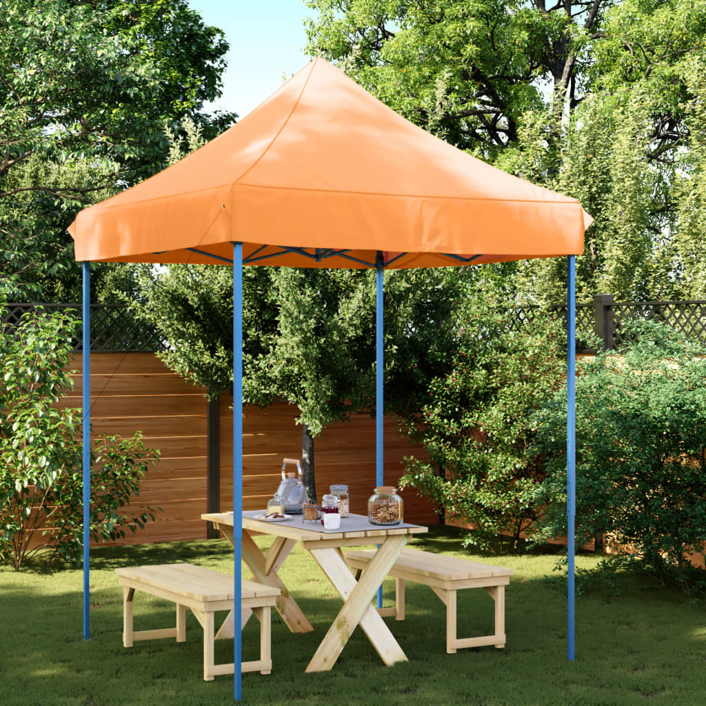 Foldable Party Tent Pop-Up Orange 200x200x306 cm