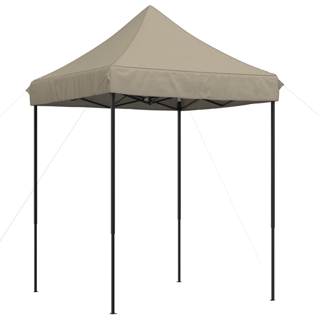 Foldable Party Tent Pop-Up Taupe 200x200x306 cm