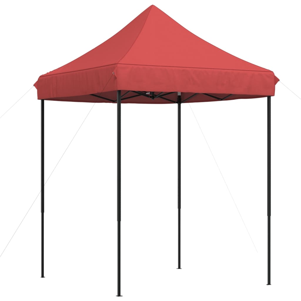 Foldable Party Tent Pop-Up Burgundy 200x200x306 cm