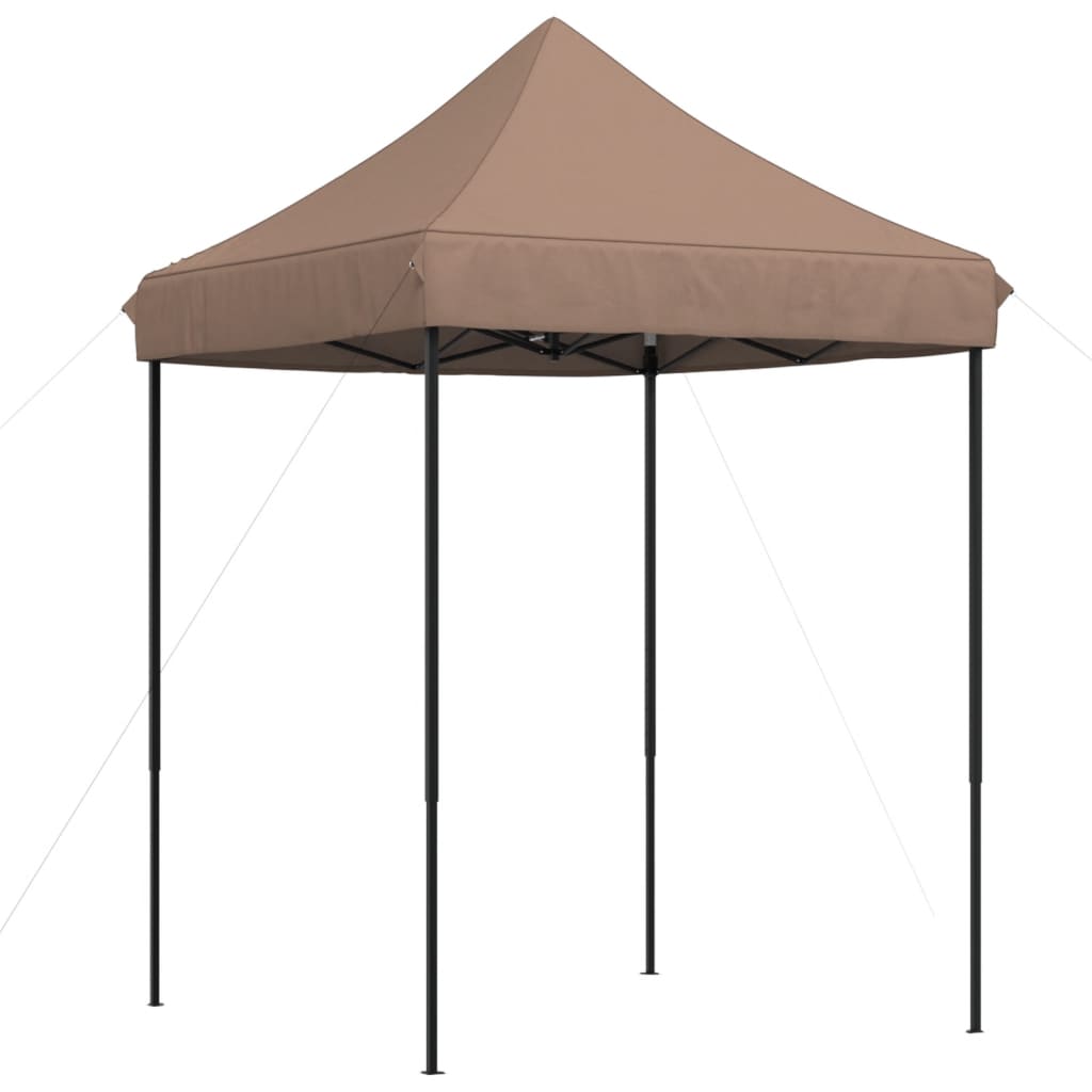 Foldable Party Tent Pop-Up Brown 200x200x306 cm