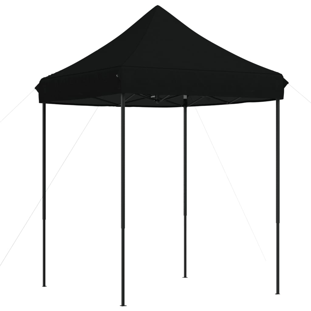 Foldable Party Tent Pop-Up Black 200x200x306 cm