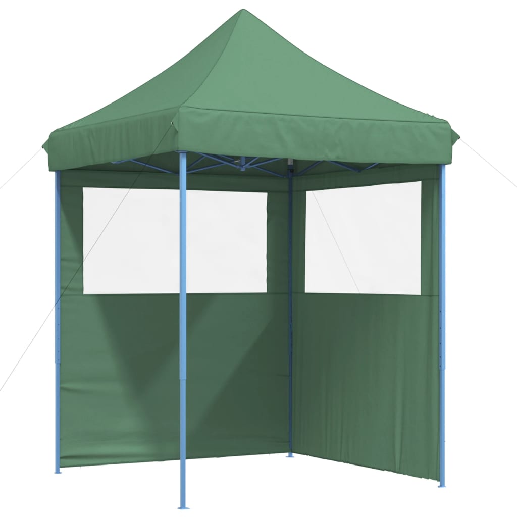 Foldable Party Tent Pop-Up with 2 Sidewalls Green