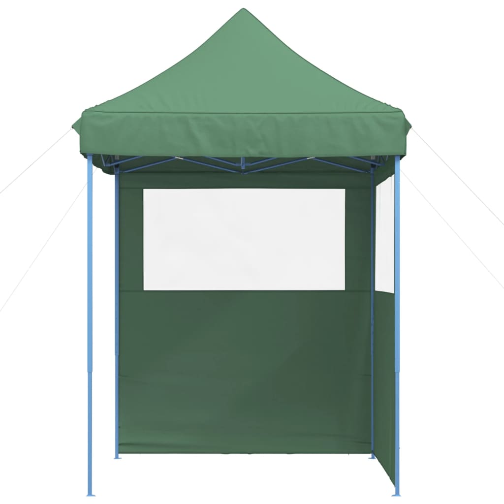 Foldable Party Tent Pop-Up with 2 Sidewalls Green