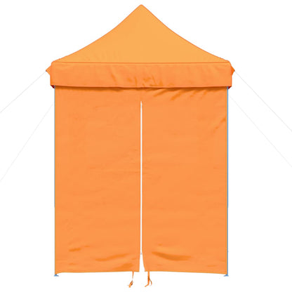 Foldable Party Tent Pop-Up with 4 Sidewalls Orange