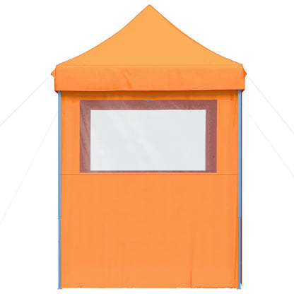 Foldable Party Tent Pop-Up with 4 Sidewalls Orange