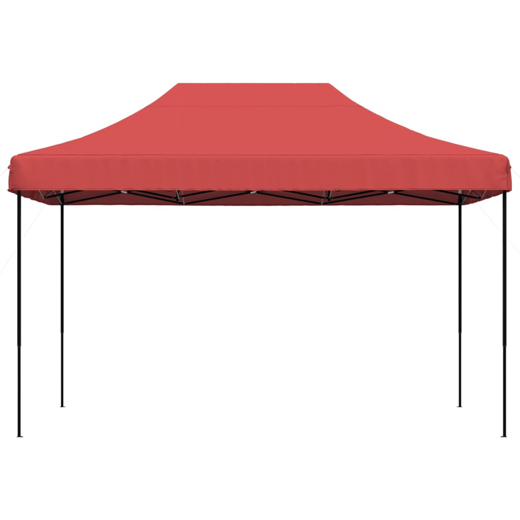 Foldable Party Tent Pop-Up Burgundy 410x279x315 cm