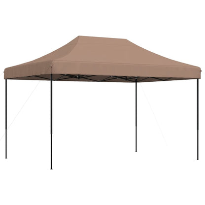 Foldable Party Tent Pop-Up Brown 410x279x315 cm