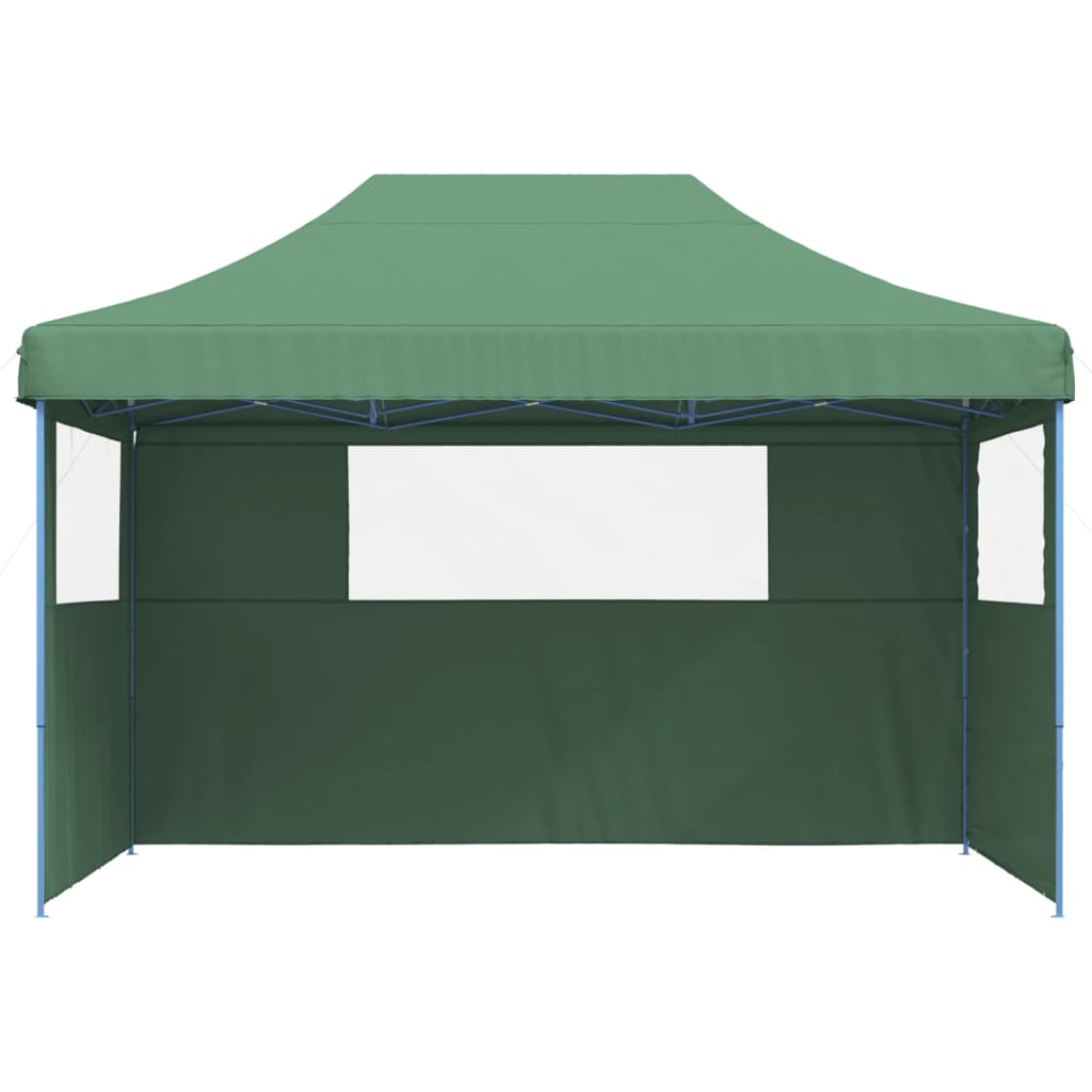 Foldable Party Tent Pop-Up with 3 Sidewalls Green