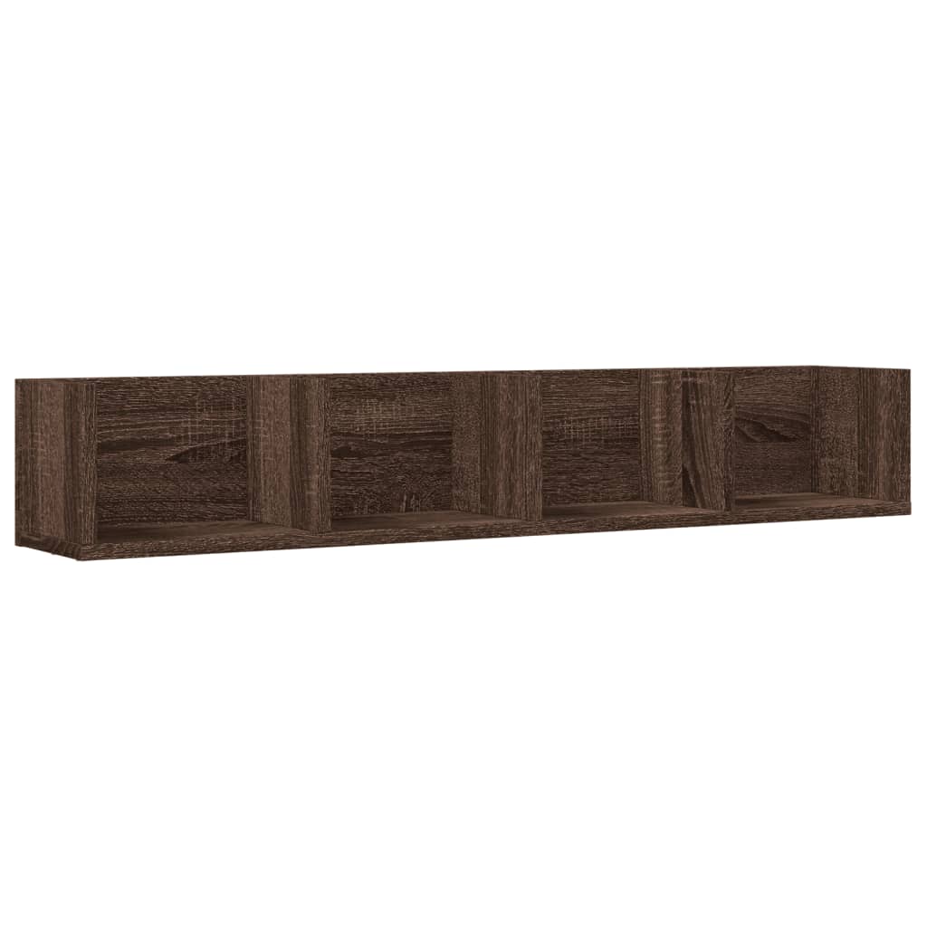 Wall Cabinet Brown Oak 99x18x16.5 cm Engineered Wood