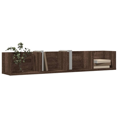 Wall Cabinet Brown Oak 99x18x16.5 cm Engineered Wood