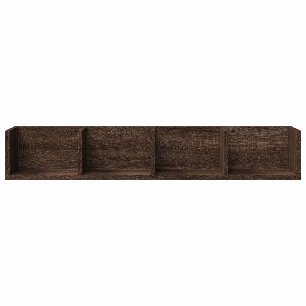 Wall Cabinet Brown Oak 99x18x16.5 cm Engineered Wood
