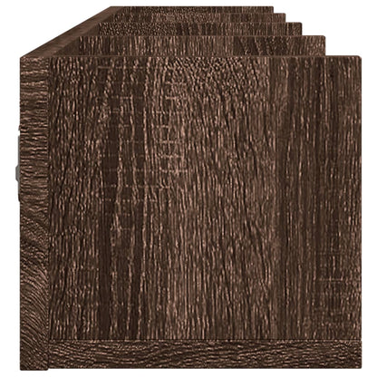 Wall Cabinet Brown Oak 99x18x16.5 cm Engineered Wood