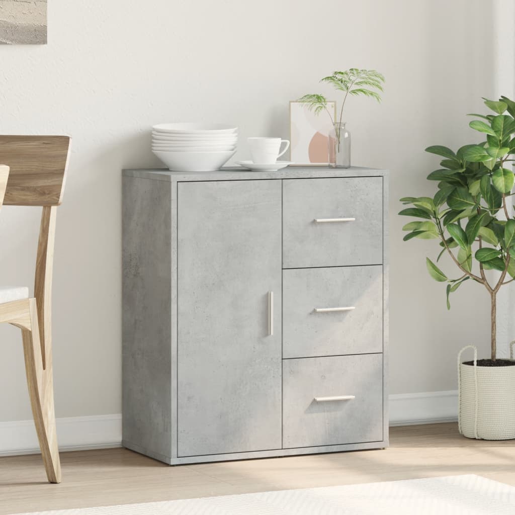 Sideboard Concrete Grey 60x31x70 cm Engineered Wood