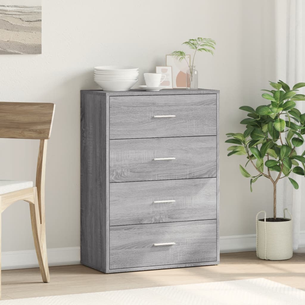 Sideboard Grey Sonoma 60x31x84 cm Engineered Wood