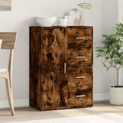 Sideboard Smoked Oak 60x31x84 cm Engineered Wood