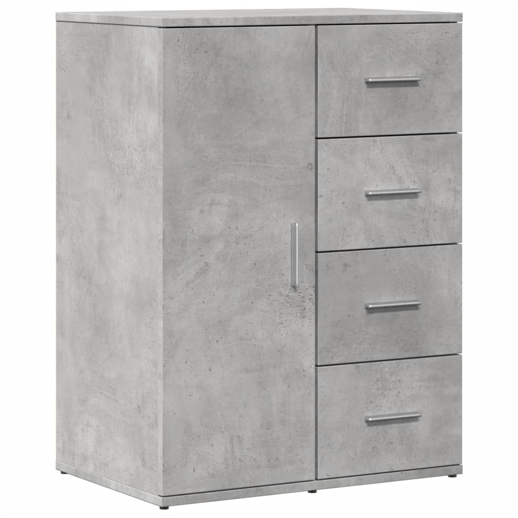 Sideboard Concrete Grey 59x39x80 cm Engineered Wood