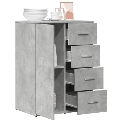 Sideboard Concrete Grey 59x39x80 cm Engineered Wood