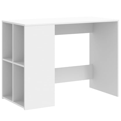 Desk White 102x50x75 cm Engineered Wood