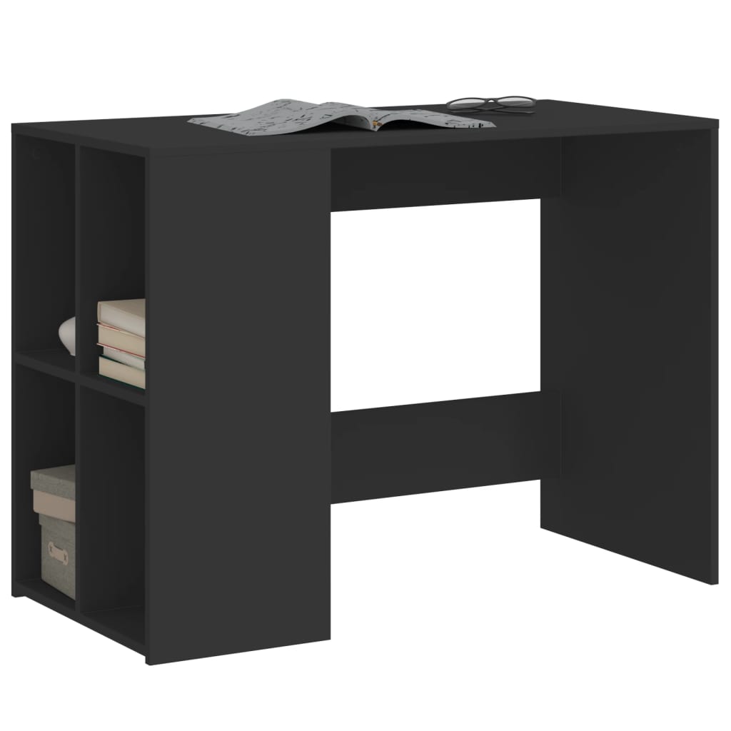 Desk Black 102x50x75 cm Engineered Wood