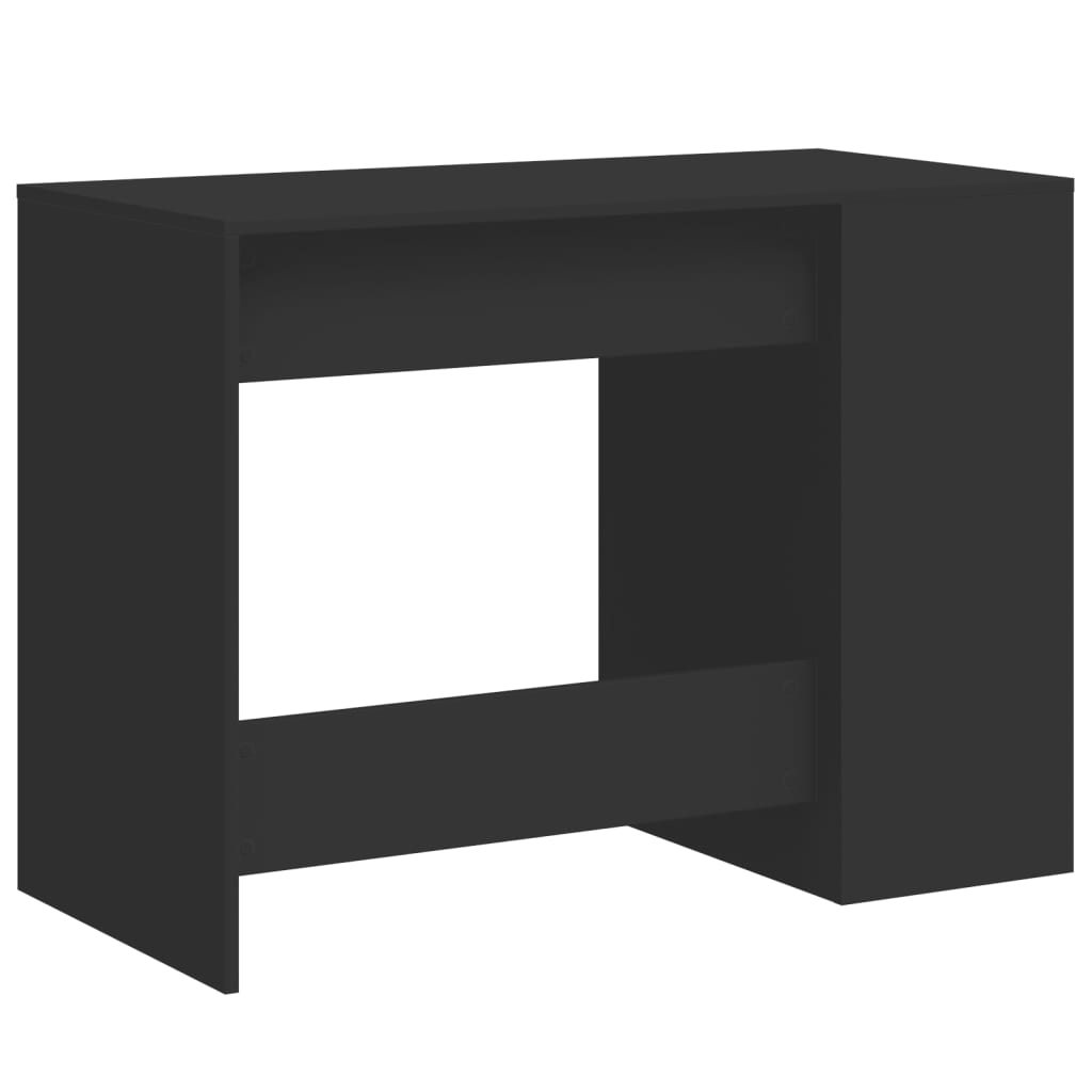 Desk Black 102x50x75 cm Engineered Wood