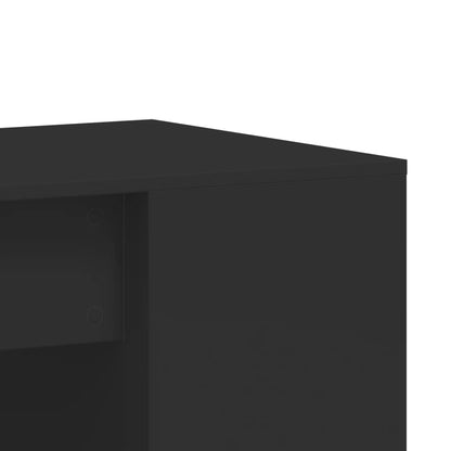 Desk Black 102x50x75 cm Engineered Wood