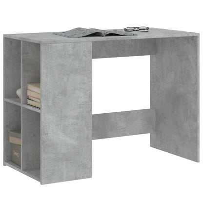 Desk Concrete Grey 102x50x75 cm Engineered Wood