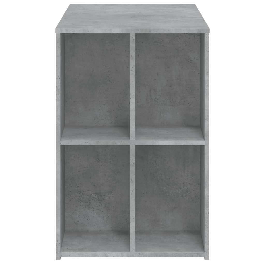 Desk Concrete Grey 102x50x75 cm Engineered Wood