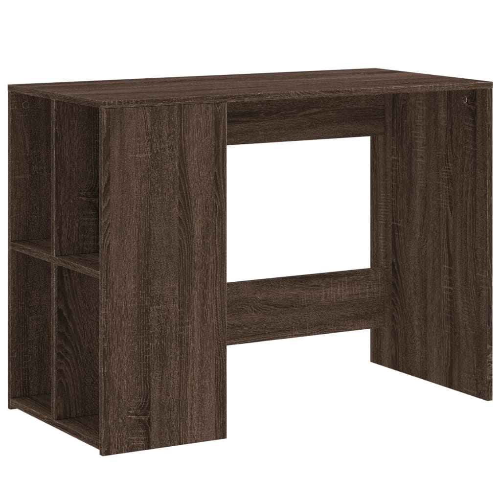 Desk Brown Oak 102x50x75 cm Engineered Wood